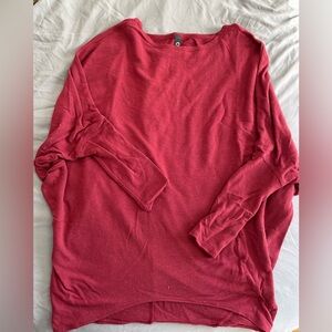 Burgundy Long Sleeve Top by Colori